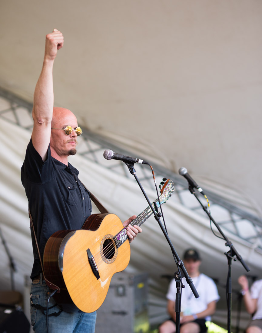 “Play and sing my dad’s songs, but make sure you do it in your own unique voice because that’s what gives folk music its life.” - Nathan Rogers, as he leads a crowd in a Stan Rogers singalong.