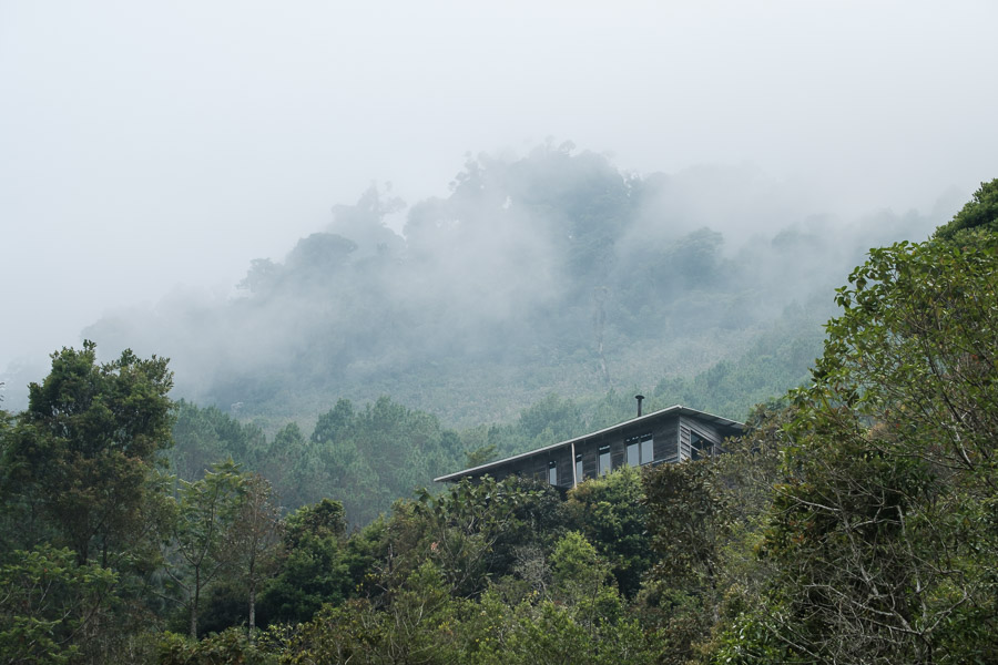 Where the road ends: at the base of cloud forest and our home for the next little while.