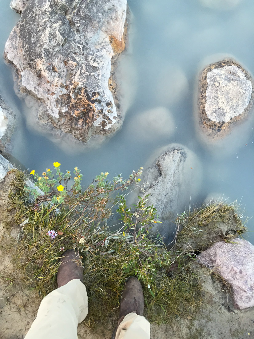 Rock flour gives the glacial runoff a beautiful cloudy look.