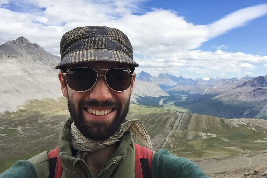 A happy hiker.