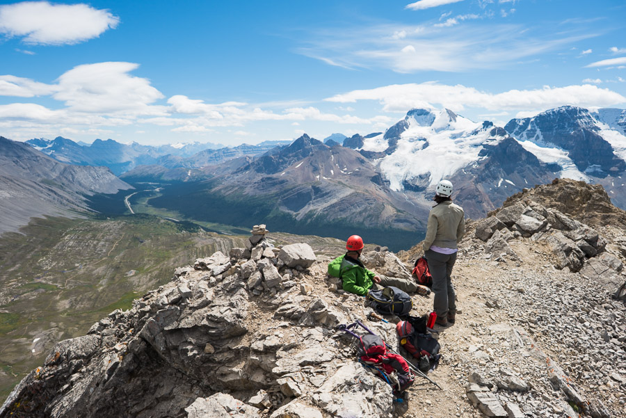A kind couple from Calgary welcomed me to the summit and we all enjoyed the 360 degree views together.