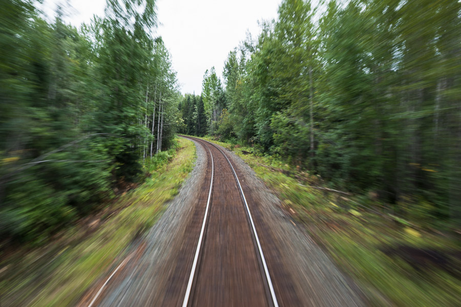 After relying on pedal power in the mountains, the train feels very fast and I feel like I took it for granted before.