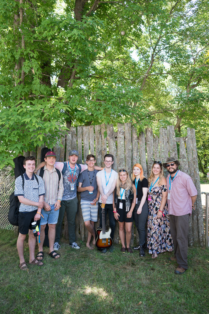 Connecting elders with the next generation, these up and coming musicians were brought under wing with mentor JD Edwards. This tradition of the Young Performers Program gets at the heart of the festival, ensuring that it will continue for many generations to come. From left to right: Walking on Ropes, Mitchell Schimnowski, Lhasa, Taylor Janzen, Aurora Stouffer, JD Edwards.