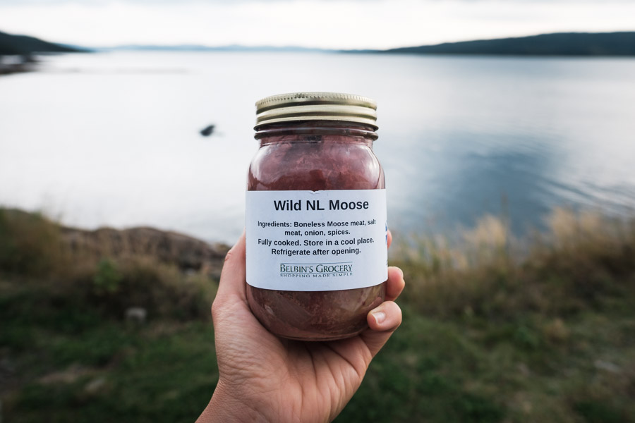 As part of the deal negotiated in joining Canada, Newfoundland is the only province in the country that is allowed to serve wild game. The local grocery stores have filled an interesting gap between home cooked meals and the restaurants, doing up grandma&rsquo;s recipes in the back and offering them as take-away meals in a way Whole Foods will never be able to compete with.