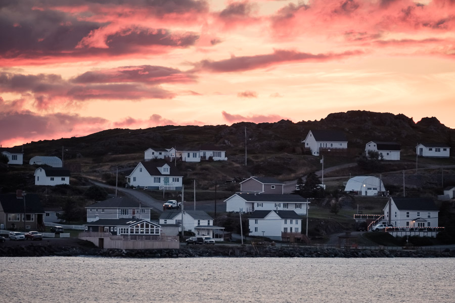 Last light on rural Newfoundland.