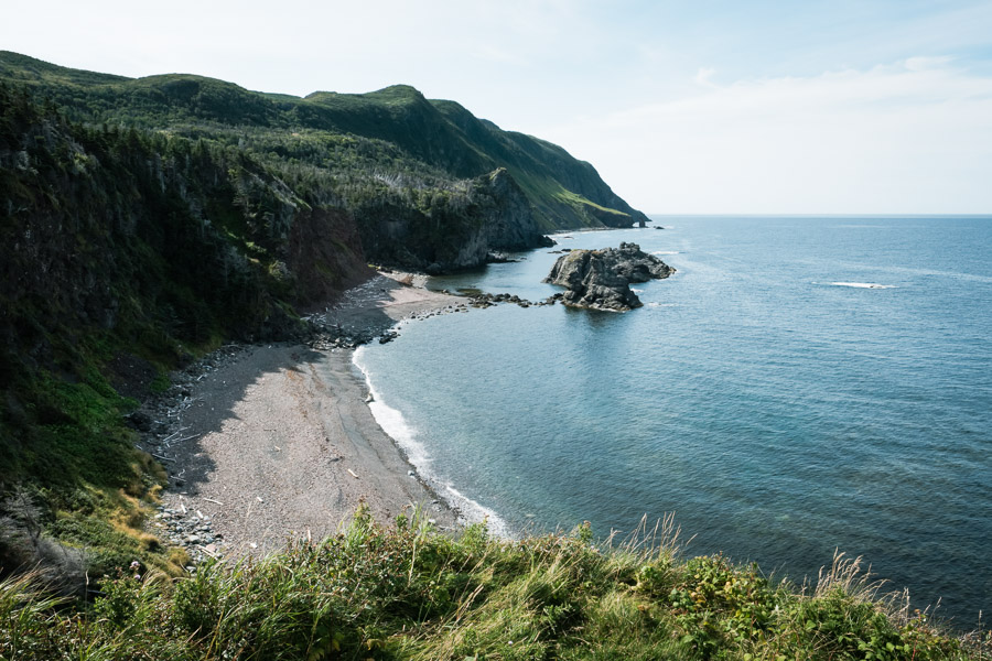 At the southern edge of Gros Morne National Park, the landscape is strikingly different: a fertile volcanic sea coast.