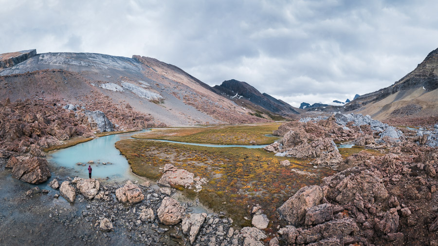 The montane of the alpine; as colourful as the weather.Context: Most Septembers, I head to the Canadian Rocky Mountains on personal retreat - collecting my thoughts as well as many moments such as this. &ndash;link forthcoming&ndash;