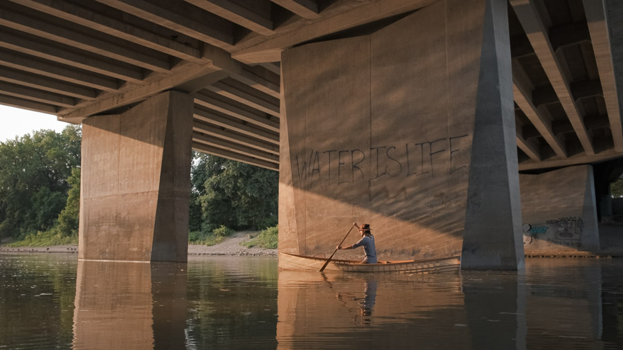 Rob Kokesch paddles a canoe built with his own hands under a bridge in Winnipeg.Context: From my work as Director of Photography and Editor for a short film titled &lsquo;Meet Me on the River&rsquo; (released 2025), a poetic and layered exploration of seasonal transitions on both the natural and human scales. &ndash;link to video&ndash;